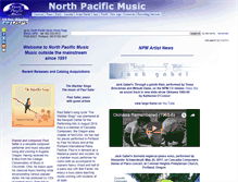Tablet Screenshot of northpacificmusic.com